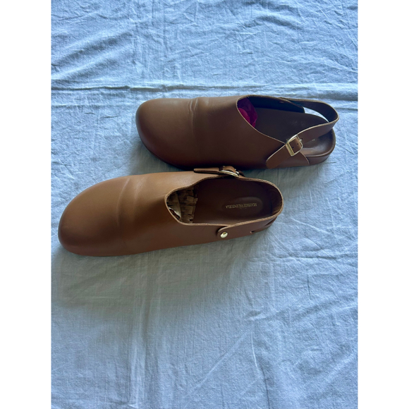 Beatrice Valenzuela Cajeta Clogs – Musk Brown Leather – Women’s Size 10 - Picture 4 of 10